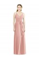 Long Sleeveless Soft Chiffon Bliss Pink A-Line Formal Dress / Bridesmaid Dress Colchester