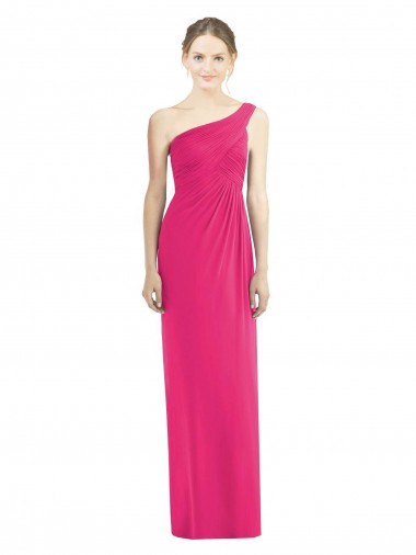 Long Sleeveless Soft Chiffon Azalea Sheath Bridesmaid Dress Colchester