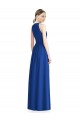 Long Sleeveless Chiffon Silver Halter Neck A-Line Bridesmaid Dress / Evening Dress Colchester