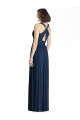 Long Floor Length Sleeveless Chiffon Dark Navy A-Line Bridesmaid Dress Colchester