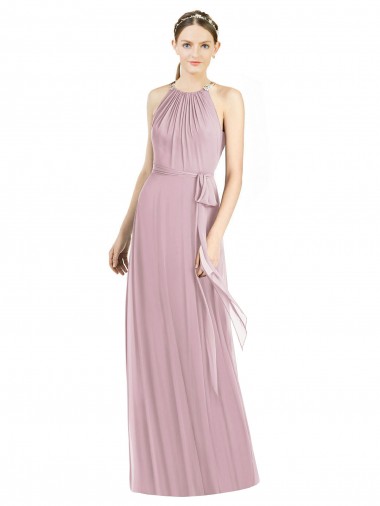 Long Sleeveless Soft Chiffon Primrose A-Line Bridesmaid Dress Colchester