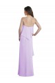 Long Sleeveless Chiffon Lilac Spaghetti Straps A-Line Bridesmaid Dress / Evening Dress Colchester