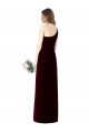 Long Sleeveless Soft Chiffon Dark Green Trumpet Bridesmaid Dress Colchester