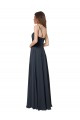 Long Sleeveless Soft Chiffon Watermelon V-Neck A-Line Bridesmaid Dress Colchester