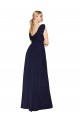 Long Sleeveless Soft Chiffon Dark Navy A-Line Formal Evening Gown / Prom Dress / Bridesmaid Dress Colchester