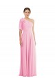 Long Sleeveless Soft Chiffon Barely Pink Trumpet Semi Formal Evening Dress / Bridesmaid Dress Colchester