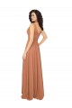 Long Sleeveless Chiffon Sage V-Neck A-Line Bridesmaid Dress / Evening Dress Colchester