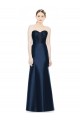 Long Sleeveless Satin Dark Navy Mermaid Evening Dress / Bridesmaid Dress Colchester