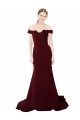 Sweep Train Sleeveless Stretch Crepe & Lace Burgundy Gold Mermaid Formal Evening Gown / Prom Dress / Bridesmaid Dress Colchester