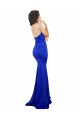 Long Sleeveless Stretch Crepe Royal Blue Mermaid Formal Evening Gown / Prom Dress / Bridesmaid Dress Colchester