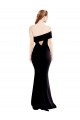 Long Sleeveless Stretch Crepe Black One Shoulder Mermaid Formal Evening Gown / Prom Dress / Bridesmaid Dress Colchester