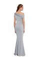 Long Sleeveless Stretch Crepe Grey Mermaid Formal Dress / Bridesmaid Dress Colchester