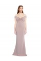 Long Sleeveless Stretch Crepe Dusty Pink Mermaid Formal Evening Gown / Prom Dress / Bridesmaid Dress Colchester