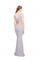 Long Sleeveless Stretch Crepe Arctic Lilac Mermaid Formal Evening Gown / Prom Dress / Bridesmaid Dress Colchester