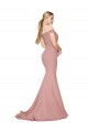 Sweep Train Sleeveless Stretch Crepe Dusty Pink Mermaid Formal Evening Gown / Prom Dress / Bridesmaid Dress Colchester