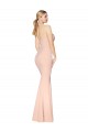 Long Sleeveless Stretch Crepe Nude Mermaid Formal Dress / Bridesmaid Dress Colchester