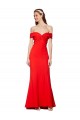 Long Sleeveless Stretch Crepe Red Mermaid Bridesmaid Dress / Formal Dress Colchester