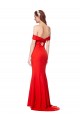 Long Sleeveless Stretch Crepe Red Mermaid Bridesmaid Dress / Formal Dress Colchester