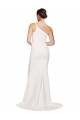 Sweep Train Sleeveless Stretch Crepe Ivory Sheath Semi Formal Evening Dress / Prom Dress / Bridesmaid Dress Colchester