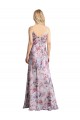 Long Sleeveless Stretch Satin & Floral A-Line Formal Evening Gown / Bridesmaid Dress Colchester