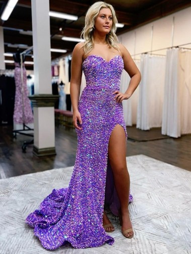 Court Train Sleeveless Velvet Sequin Lavender A-Line Homecoming Dress Colchester