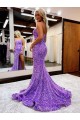 Court Train Sleeveless Velvet Sequin Lavender A-Line Homecoming Dress Colchester