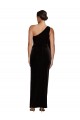 Long Sleeveless Stretch Velvet Black Sheath Formal Evening Gown / Prom Dress / Bridesmaid Dress Colchester